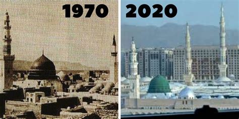 freequoteshub on Twitter: "Old View And Present view of Madina Munawara #old #NEW #present # ...