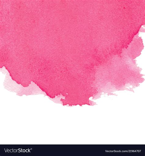 Pink abstract watercolor isolated on white Vector Image