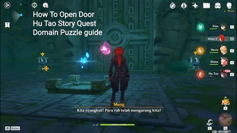 How To Open Door Hu Tao Story Quest Domain Puzzle - Genshin Impact - YouTube