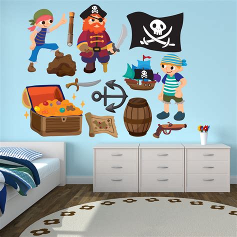 Wallstickers folies : pirates Set Wall Stickers