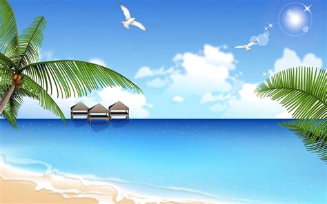 Cartoon Beach Wallpapers - Top Free Cartoon Beach Backgrounds ...