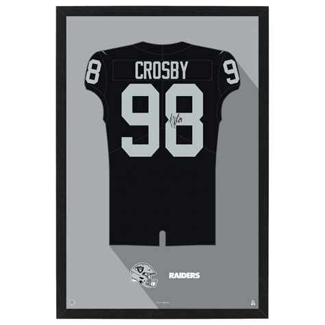 Las Vegas RaidersMaxx Crosby Jersey Print - For The Deep Rooted Fan ...