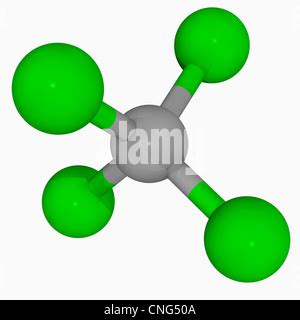 Carbon tetrachloride molecule Stock Photo - Alamy