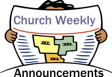 Bulletin Announcements - Riverview Reformed Church