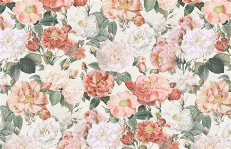 Vintage Pink Floral Background
