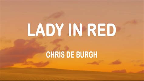 Chris De Burgh - Lady In Red (Lyrics) Chords - Chordify