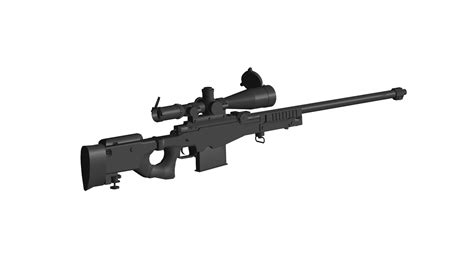 OBJ file Accuracy International AWM sniper rifle・3D printer model to ...