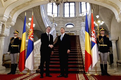 ROMANIA-BUCHAREST-PRESIDENT-SERBIA-PRESIDENT-MEETING