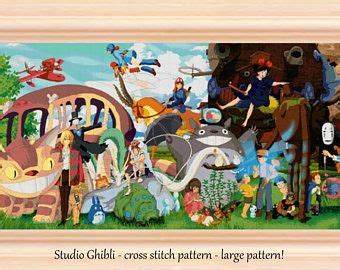 Studio ghibli cross stitch pattern | Etsy | Cross stitch, Cross stitch patterns, Stitch patterns