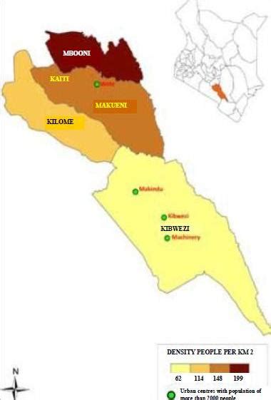 Makueni County Map