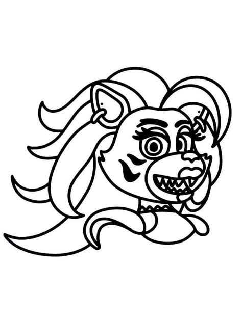 Roxanne Wolf FNAF coloring pages