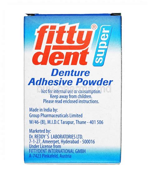 Buy Fittydent Super Denture Adhesive Powder Online