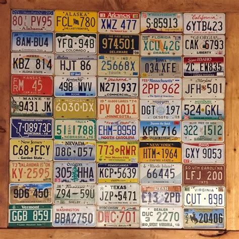 Complete 50 State US License Plate Collection in Good Condition - Etsy ...