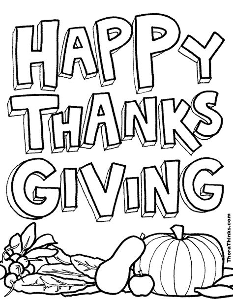 Thanksgiving 03 - Dibujos Acción de Gracias Colorear en Inglés ...