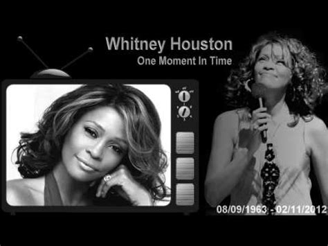 Whitney Houston: One moment in time, clipe e história da música