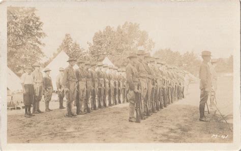 Troops in Formation - Camp Douglas, WI - RPPC, c. 1910s - Ephemera ...