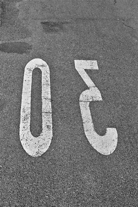 Free picture: numbers, pavement, road, asphalt