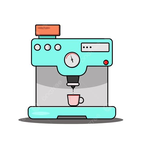 Coffee Machine Clipart Hd PNG, Flat Coffee Machine Icon Design, Coffee Icons, Machine Icons ...