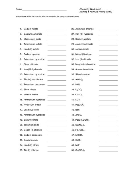 Writing Formulas And Names For Polyatomic Ionic Compounds — db-excel.com