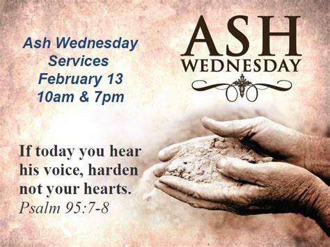 Ash Wednesday | Ash wednesday, Psalm 95, Psalms