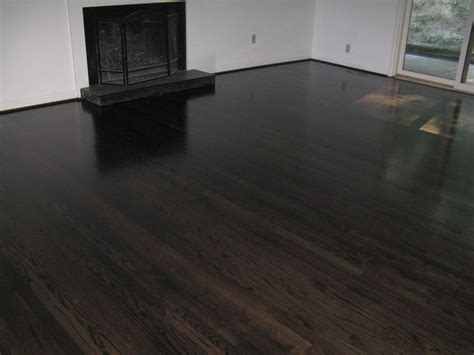 5" red oak stained black/ebony throughout first floor | Red oak hardwood floors, Oak hardwood ...