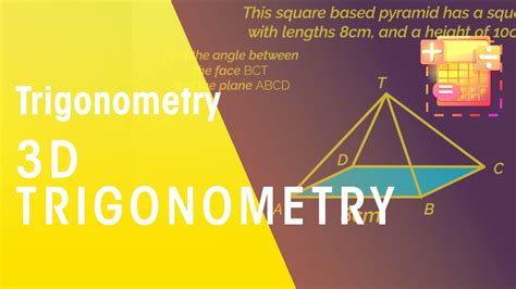 3D Trigonometry | Trigonometry | Maths | FuseSchool - YouTube