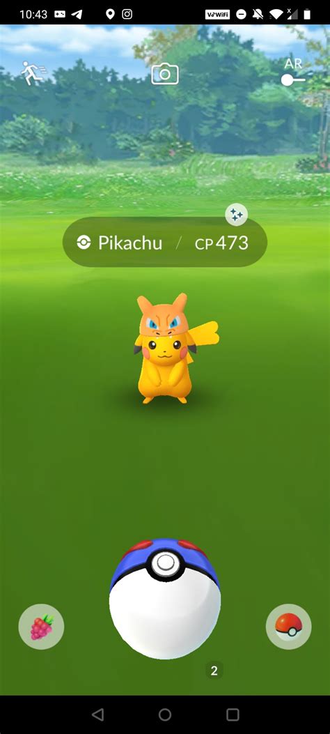 700 checks in, my first shiny hat Pikachu! : r/pokemongobrag