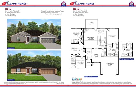 Floor Plan 2117 | House plans, Adams homes, House floor plans