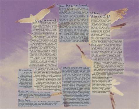 Carátula Interior Trasera de Taylor Swift - 1989 (Japanese Deluxe Edition) - Portada