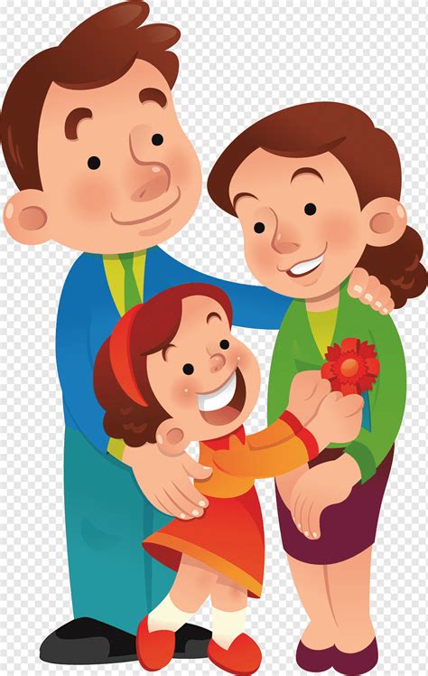 Animation Cartoon Family, Cartoon family, love, cartoon Character, template png | PNGWing