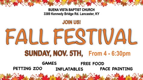 Church Fall Festival – Buena Vista Baptist Church