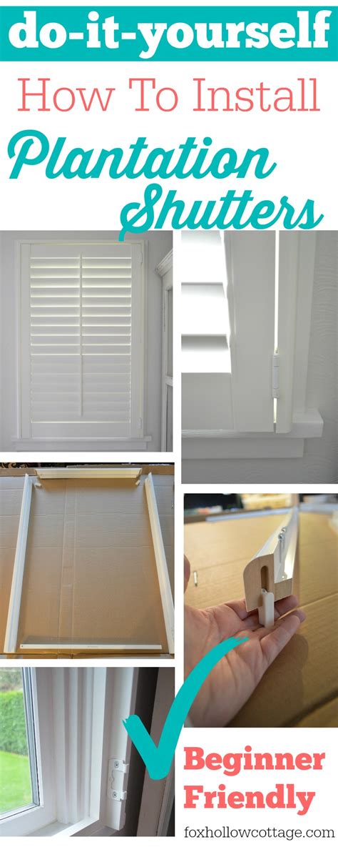 Easy DIY Plantation Shutter Installation - Fox Hollow Cottage