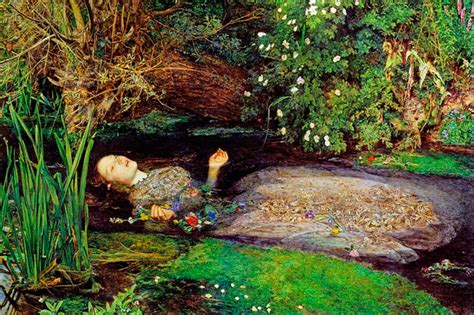 Ophelia Female Character in Hamlet Shakespeare Painting by - Etsy | Pre raphaelite paintings ...