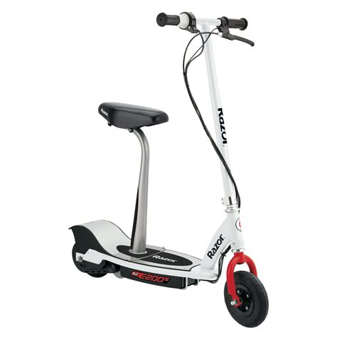 Razor E200S Seated Electric Scooter - 8 In. Air-filled Tires, 200-Watt ...