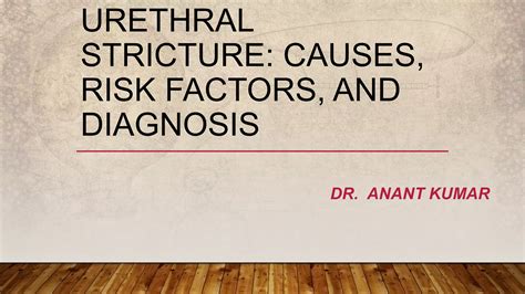 Urethral Stricture Causes, Risk Factors, And Diagnosis | PPT | Free Download