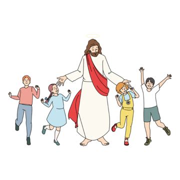 Jesus Children Vector Art PNG Images | Free Download On Pngtree