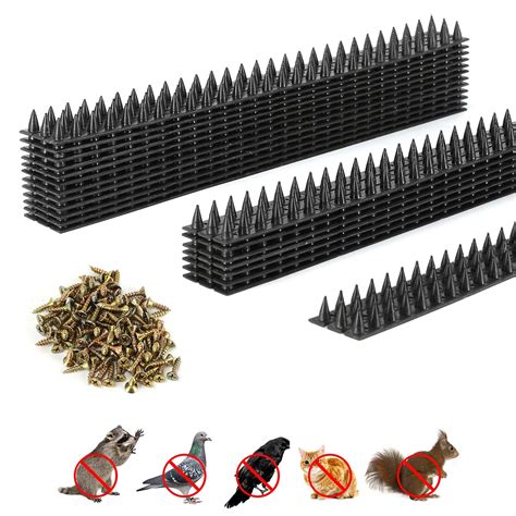 Buy 28 FT 20 Pack Bird Spikes Defender, Outdoor Bird Deterrent, Plastic ...