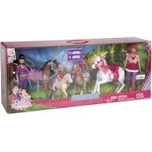 Amazon.com: Barbie & Her Sisters In A Pony Tale - Horse Adventure by Mattel: Toys & Games