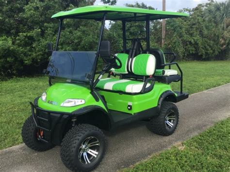 New Lime 4 Passenger Advanced Ev Lifted Lsv Street Legal Golf Cart 2 Tone Luxury for sale from ...