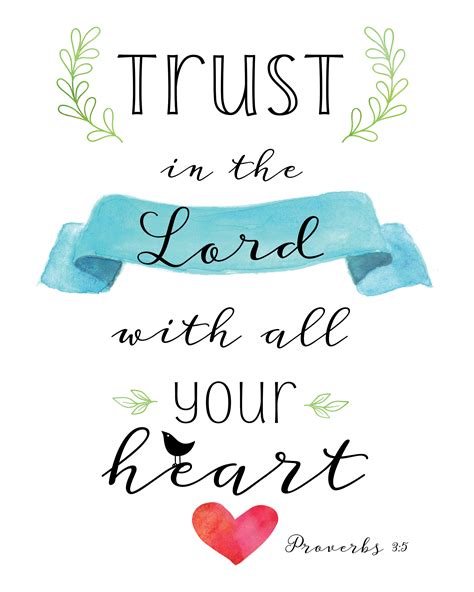 Trust In the Lord Print - Heart. Soul. Strength. Mind.