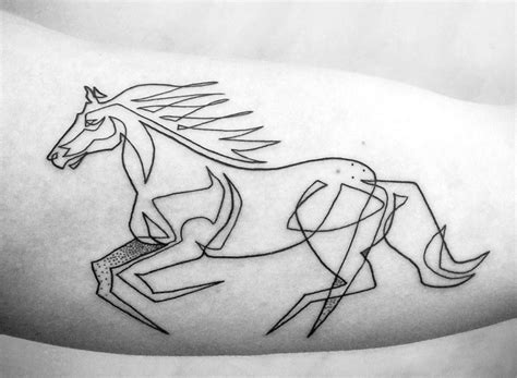 Abstract Horse Tattoo