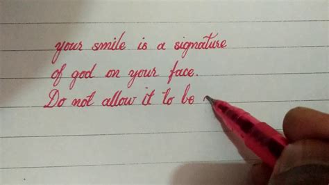 inspirational quotes in cursive writing - YouTube