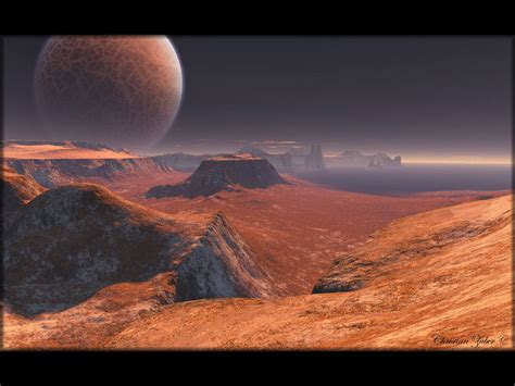 Mars Landscape Hd Wallpaper