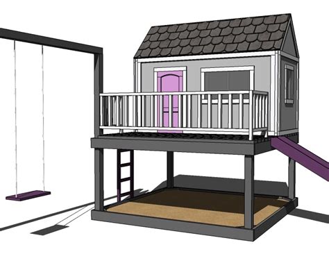 Woodwork Diy Playhouse Plan PDF Plans