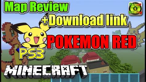 MINECRAFT - PS3 - POKEMON RED - MAP REVIEW + DOWNLOAD LINK ( PS4 ) - - YouTube