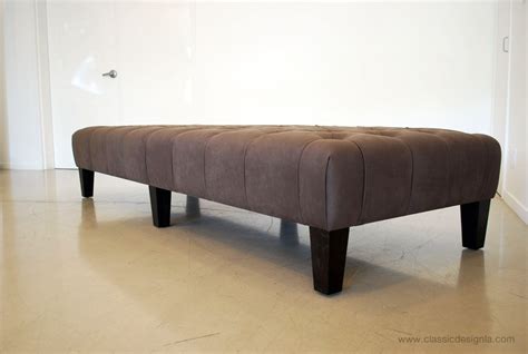 classic design: Large Tufted Bench