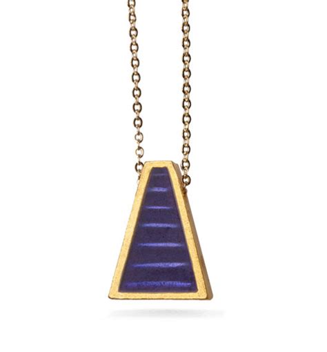 Mesopotamian Blue Triangle Pendant Necklace | The Morgan Shop | The ...