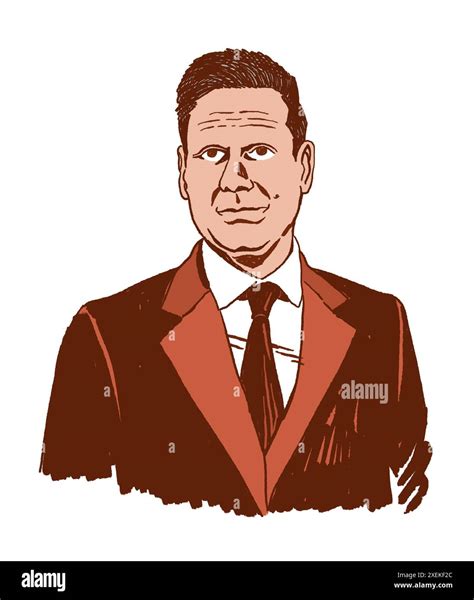 Portrait of Keir Starmer, british politician, leader of Labour Party, running for general ...