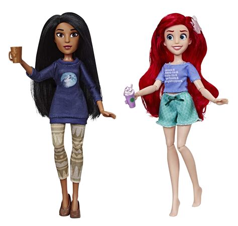 Buy Disney Princess Ralph Breaks The Internet Movie Dolls, Ariel and Pocahontas Dolls with Comfy ...