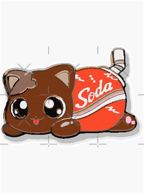 "Aphmau Merch Soda Cat" Sticker for Sale by SulaRiam | Redbubble